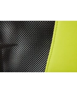 POLTRONCINA UFFICIO VERDE CON BRACCIOLI E RUOTE, 55X54,5X85-95 CM